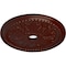 Ekena Millwork Winsor Ceiling Medallion (Fits Canopies up to 4"), 27 1/2"OD x 4"ID x 1 1/2"P, Brushed Mahogany CM27WIBMF - alternate 2